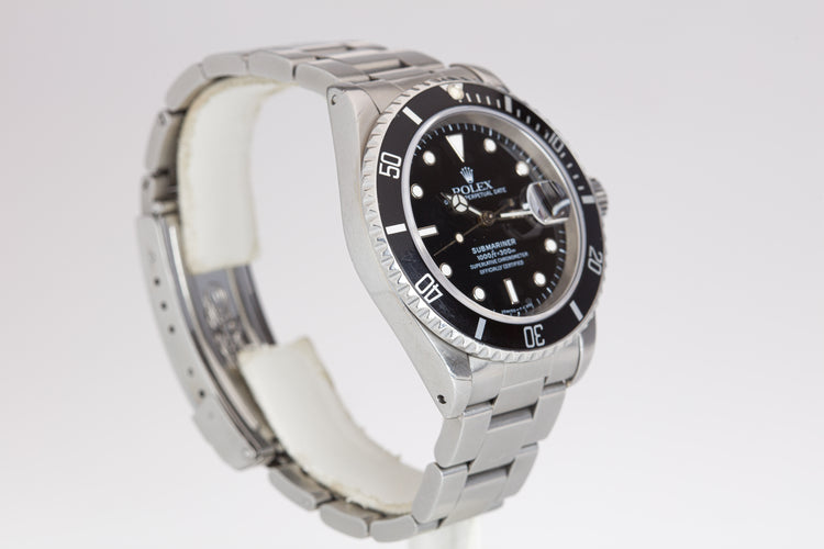 1995 Rolex 16610 Tritium Lume & Hands Submariner