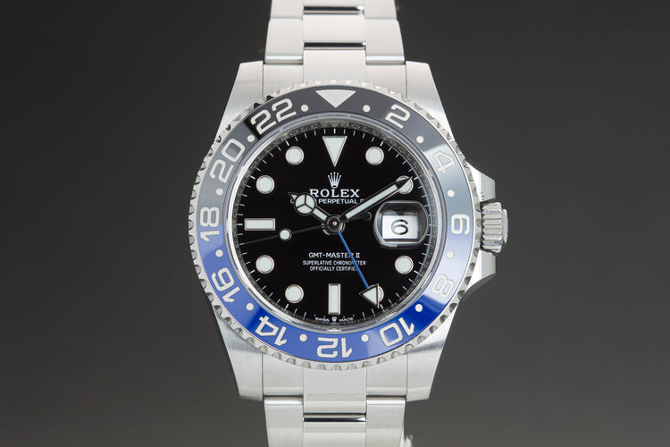 2021 Rolex "Batman" 126710BLNR with Box and Card.