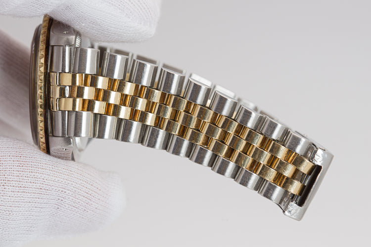 1977 Rolex 14k/St GMT Master 1675 Brown Nipple Dial Jubilee bracelet