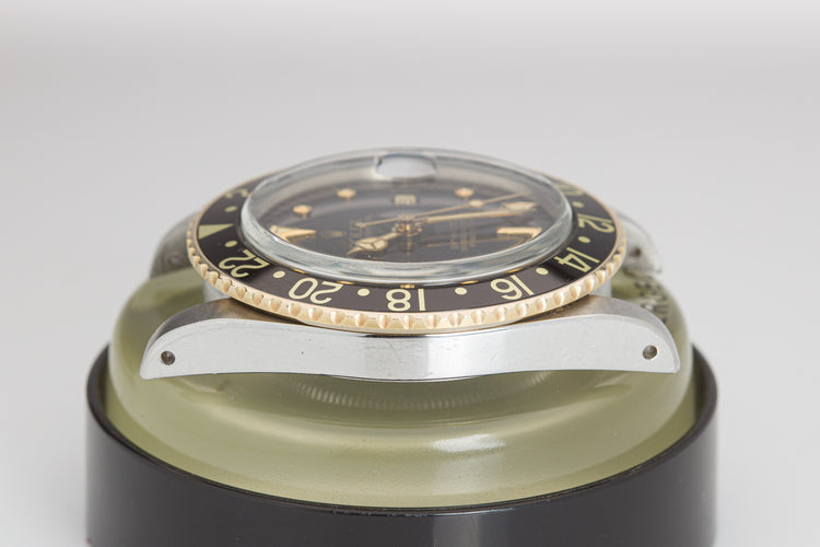 1979 Rolex 14k/St Unpolished GMT Master 16753 Nipple Dial Creamy Lume & Hands Box papers & Hang Tags