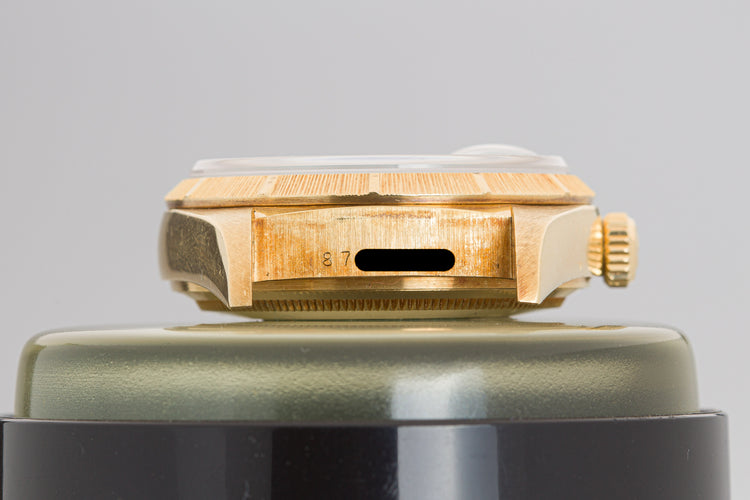 1985 Rolex 18078 Day-Date Blue Stella Diamond Dial Bark Finish