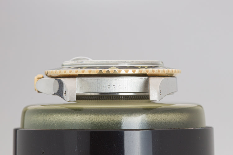 1979 Rolex 14k/St Unpolished GMT Master 16753 Nipple Dial Creamy Lume & Hands Box papers & Hang Tags