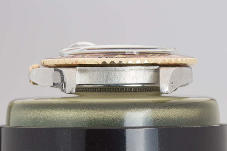 1977 Rolex 14k/St GMT Master 1675 Brown Nipple Dial Jubilee bracelet