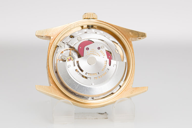 1985 Rolex 18078 Day-Date Blue Stella Diamond Dial Bark Finish