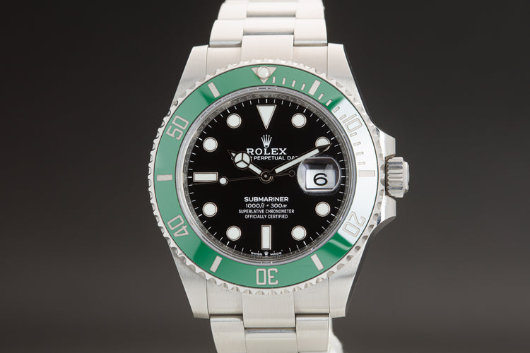 2021 Rolex 126610LV Submariner "Starbucks" Box, Card, Booklets & Hangtags