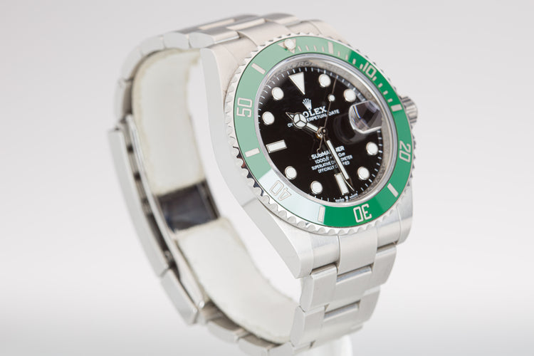 2021 Rolex 126610LV Submariner "Starbucks" Box, Card, Booklets & Hangtags