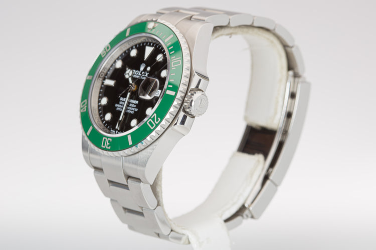 2021 Rolex 126610LV Submariner "Starbucks" Box, Card, Booklets & Hangtags