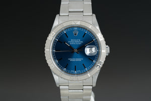 2000 Rolex 16264 Blue Dial Turn-o-graph Datejust