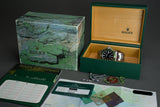 2004 Rolex 16610 Green Anniversary Flat 4 MKI Submariner Box, Papers, Tags & Anchor