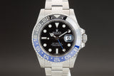 2013 Rolex GMT Master II "Batman" 116710BLNR Box, Card Booklets & Hangtag