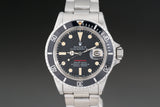 1971 Rolex Red Submariner 1680 MK IV Dial Creamy Lume Plots & Hands