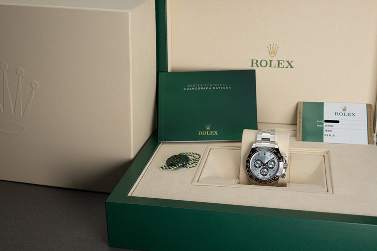 2017 Rolex Platinum Daytona 116506 Box, Card, Booklet & Tag