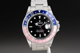 1996 Rolex GMT-Master 16700 Faded Pepsi Bezel Box & Papers