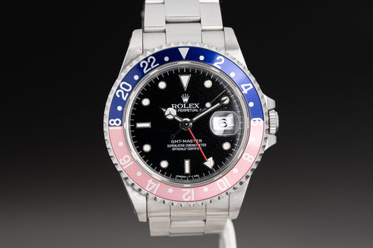 1996 Rolex GMT-Master 16700 Faded Pepsi Bezel Box & Papers