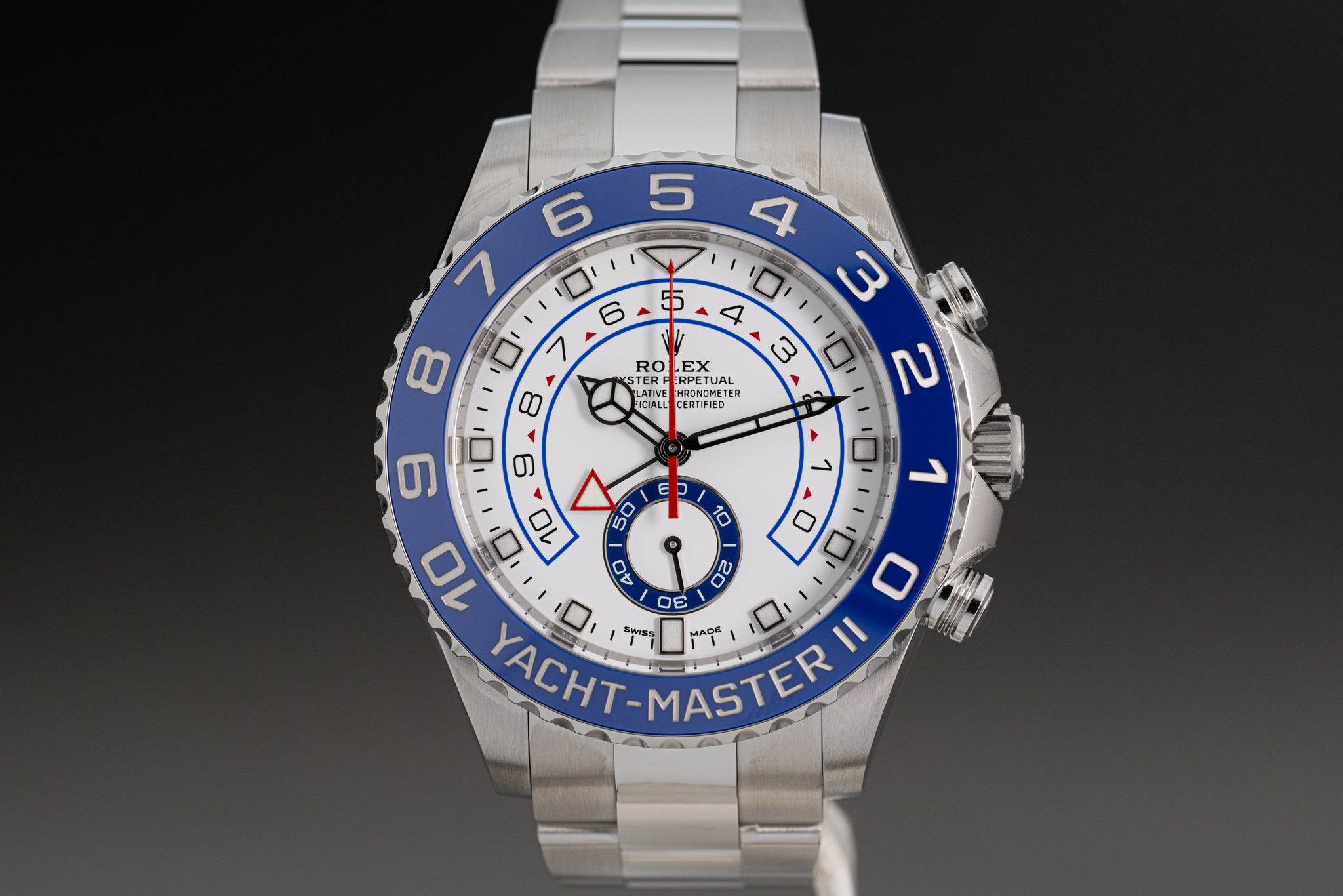 Rolex Yacht-Master II 116680 with White Dial