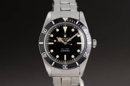 Rolex Submariner 5508 Gilt Chapter Ring Swiss Only Dial Circa 1958