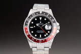 2005 Rolex 16710 GMT Master II Black & Red Bezel Insert