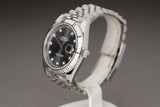 2022 Rolex 126334 Gray Datejust 41mm w/ 10 Factory Diamond Markers & Full Set