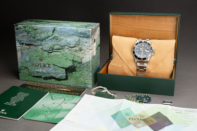 2005 Rolex Submariner 16610 Box, Papers, Booklets Hangtags & Calendar