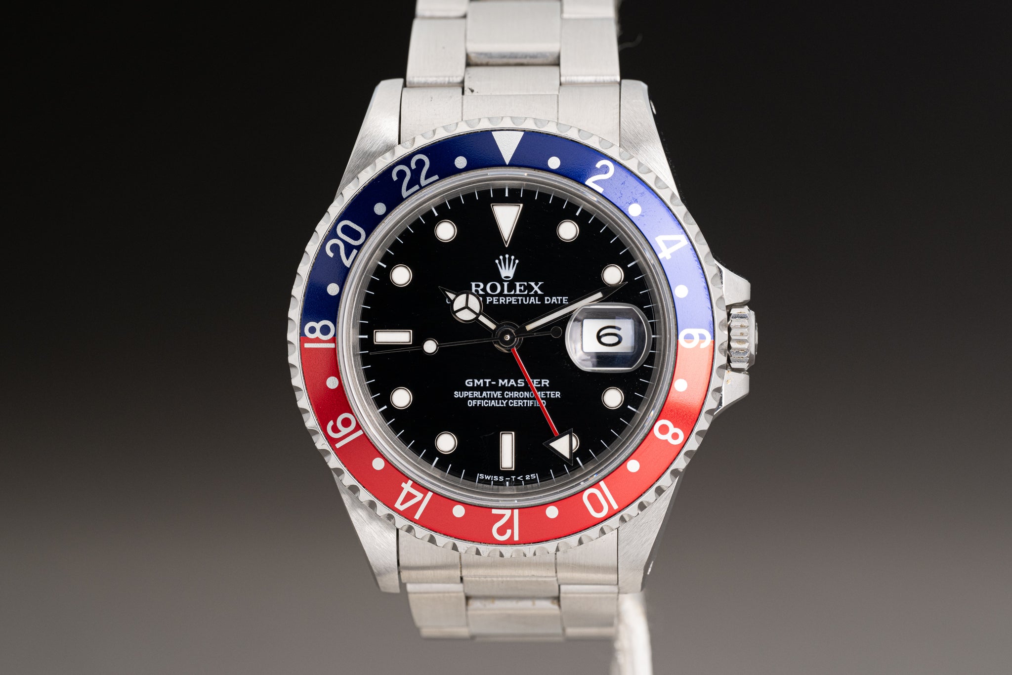 HQ Milton 1993 Rolex GMT Master 16700 Pepsi Insert Tritium Hands