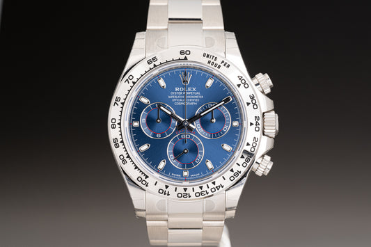 2020 Rolex Daytona 116509 Blue Dial Full Set Never worn with Stickers