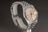 1994 Rolex Datejust 16234 Tropical Silver Stick Dial Fluted Bezel & Jubilee Bracelet