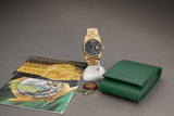 1995 Rolex Day-Date 18238 Black Tapestry Dial with Booklets, Rolex Service Pouch, Hang Tag