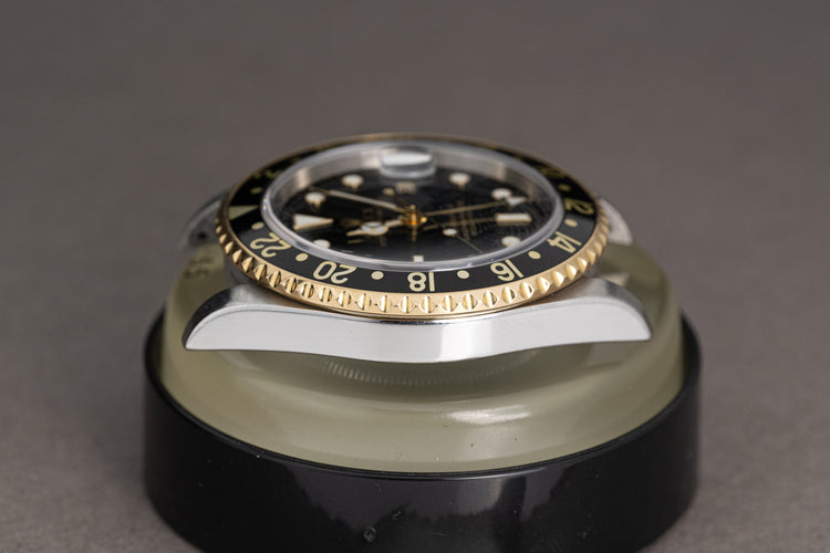 2004 Rolex 16713 18k/St Black Dial GMT Master II No Holes Case