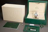 2023 Rolex 31mm Oyster Perpetual 277200 Turquoise Blue Celebration Motif 31mm Full Set