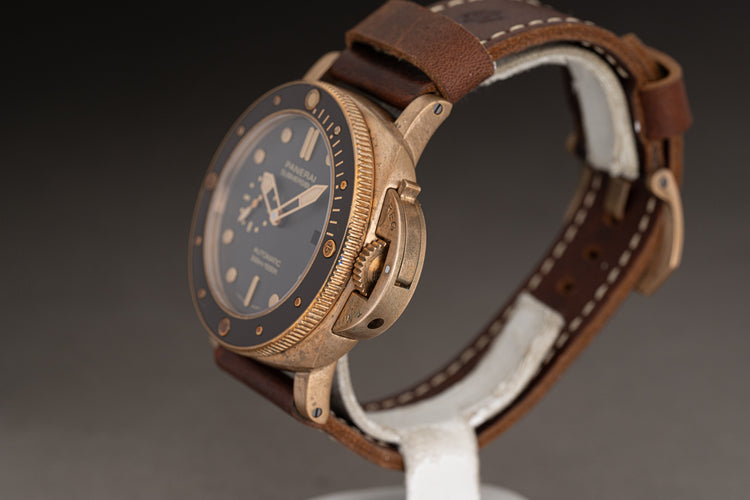 2021 Panerai PAM000968 Bronze Submersible Automatic Full Set, Booklets, Straps, Tool & Card