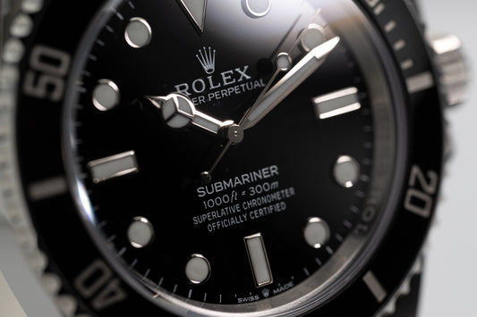 2024 Rolex No Date 41mm Submariner 124060 Box, Hangtag & Warranty Card