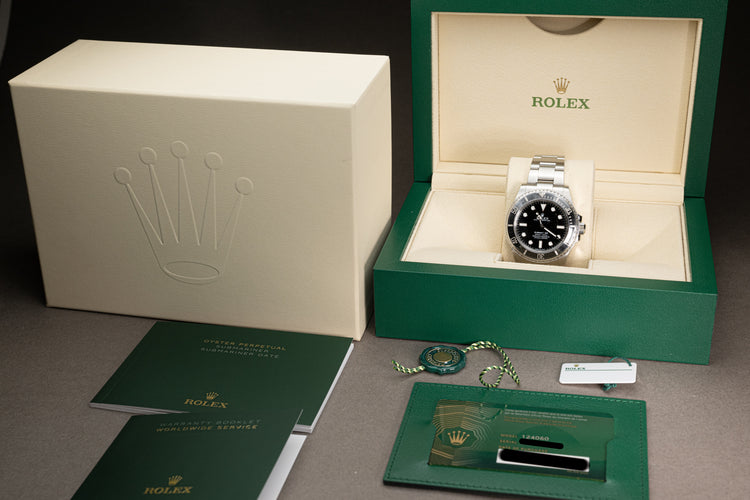 2023 Rolex 41mm 124060 Submariner No date Box, Booklets, Card, Wallet & Hangtags