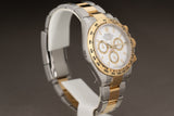 2021 Rolex Daytona 18k/St Model 116503 Box, Card, Hang Tag, Chrono Tag, Wallet & Booklets and Original Stickers Attached