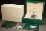 2018 Rolex ST/St & Platinum 40mm Yacht-Master Dark Rhodium dial Blue Sweep Hand Box, Card, hangtags, Wallet & Booklets