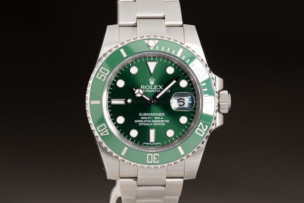 HQ Milton - 2010 Rolex 116610V Submariner Green 