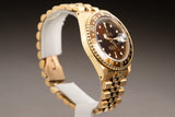 1984 Rolex 16758 18K Yellow Gold GMT Master Brown Nipple Dial Tritium Lume and Hands