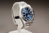 2023 Rolex Sky-Dweller Model 336934 Blue Dial w/ Oyster Bracelet, Box, Card, Booklets & Hangtags