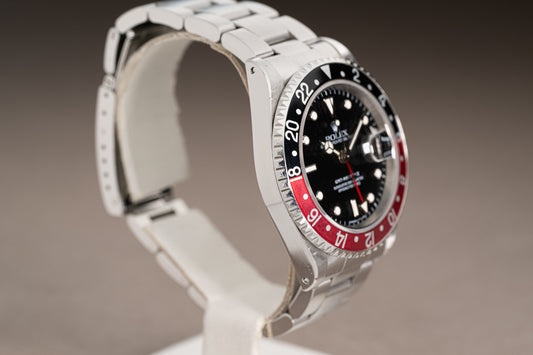 1996 Rolex 16710 GMT Master II Coke Bezel, Box, Papers & Chrono Tag