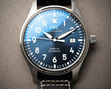 2023 IWC 40mm Pilot Model IW328203 Mark XX Box, Travel Case, Extra Strap & Card