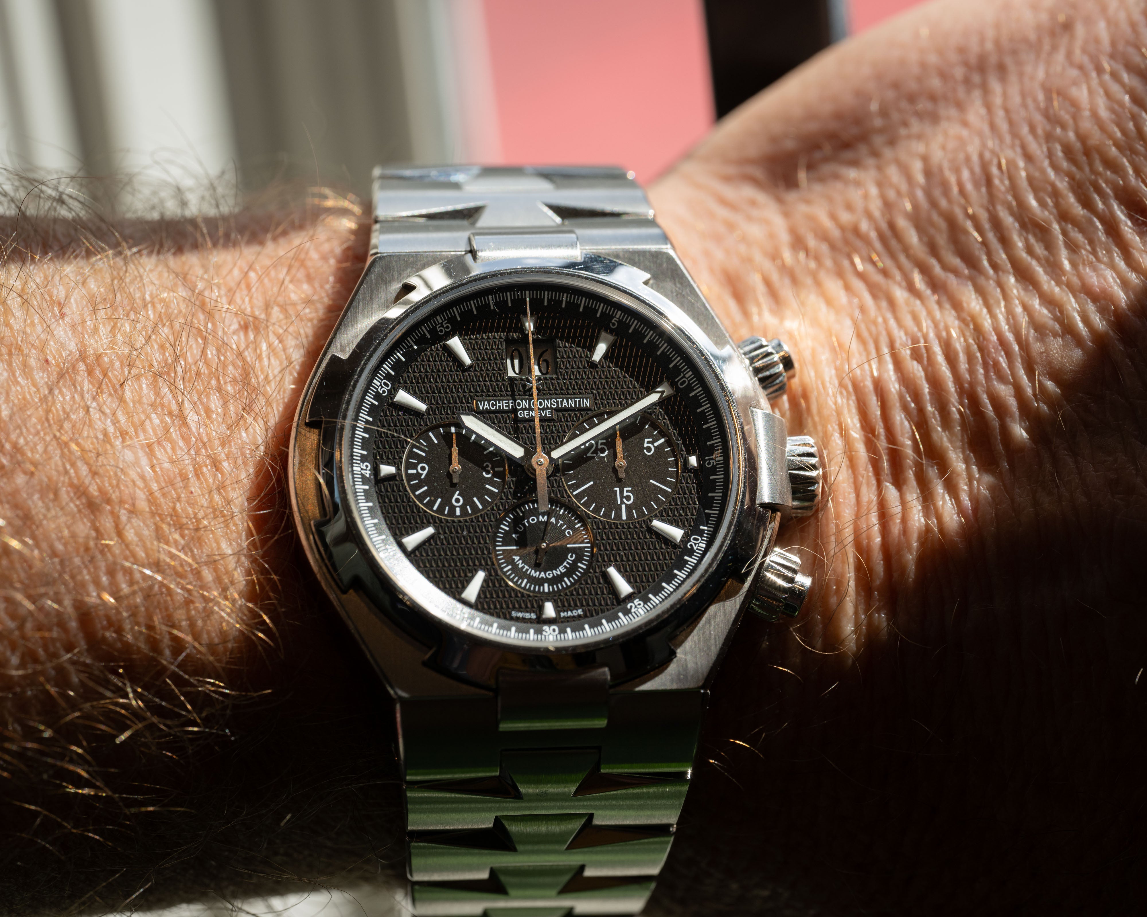 HQ Milton - 2005 Vacheron Constantin St/St Overseas Black Dial