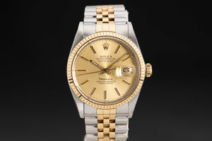 1987 Rolex 16013 18k/ST Datejust with Jubilee Bracelet 