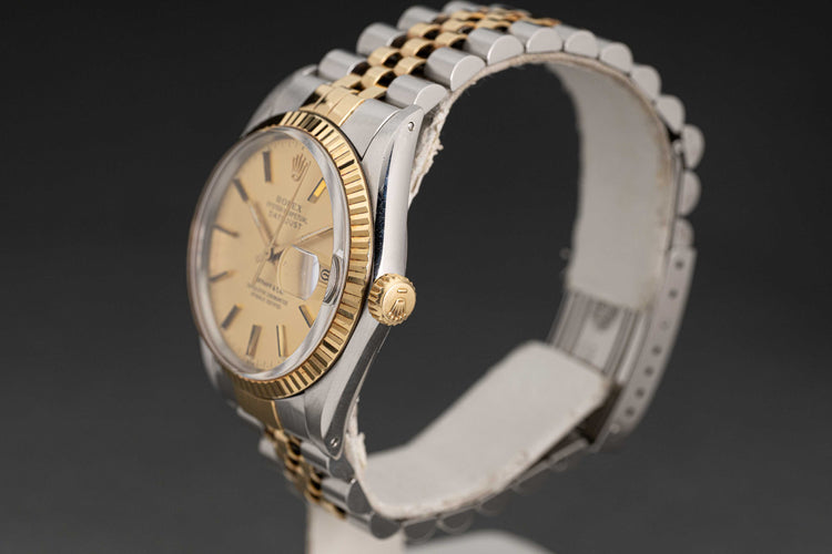 1987 Rolex 16013 18k/ST Datejust with Jubilee Bracelet "Tiffany & Co." Dial