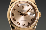 2001 Rolex 118205 18k YG Day-Date with Box, Papers & Booklet