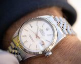 1983 Rolex 16014 Datejust Silver Linen Dial w/Creamy Lume Markers and Hands