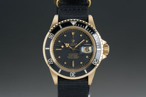 1970 Rolex 1680/8 18k Submariner Date with Black Nipple Dial and Papers