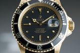 1970 Rolex 1680/8 18k Submariner Date with Black Nipple Dial and Papers