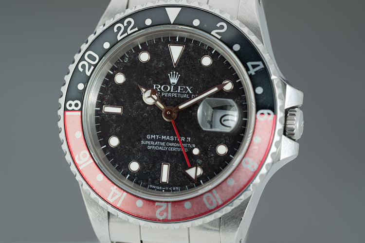 1988 Rolex 16760 "Fat Lady" GMT Master II Dial aging to a Matte Finish