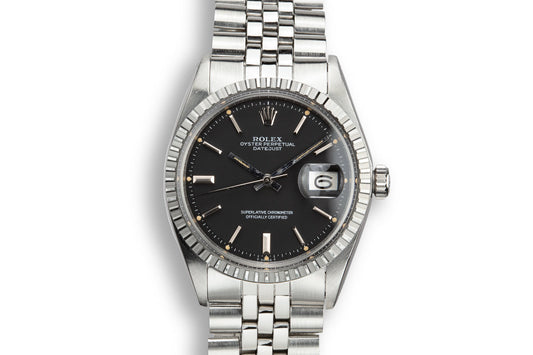 1973 Rolex DateJust 1601 Black Dial