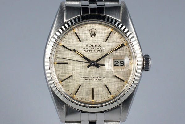 1978 Rolex DateJust 16014 Silver Linen Dial, Inventory #7746, For Sale - HQ  Milton