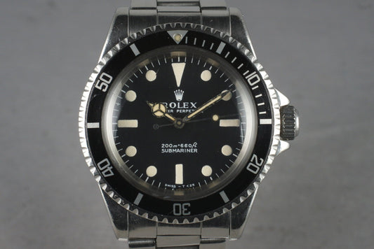 1967 Rolex Submariner 5513 Meters First